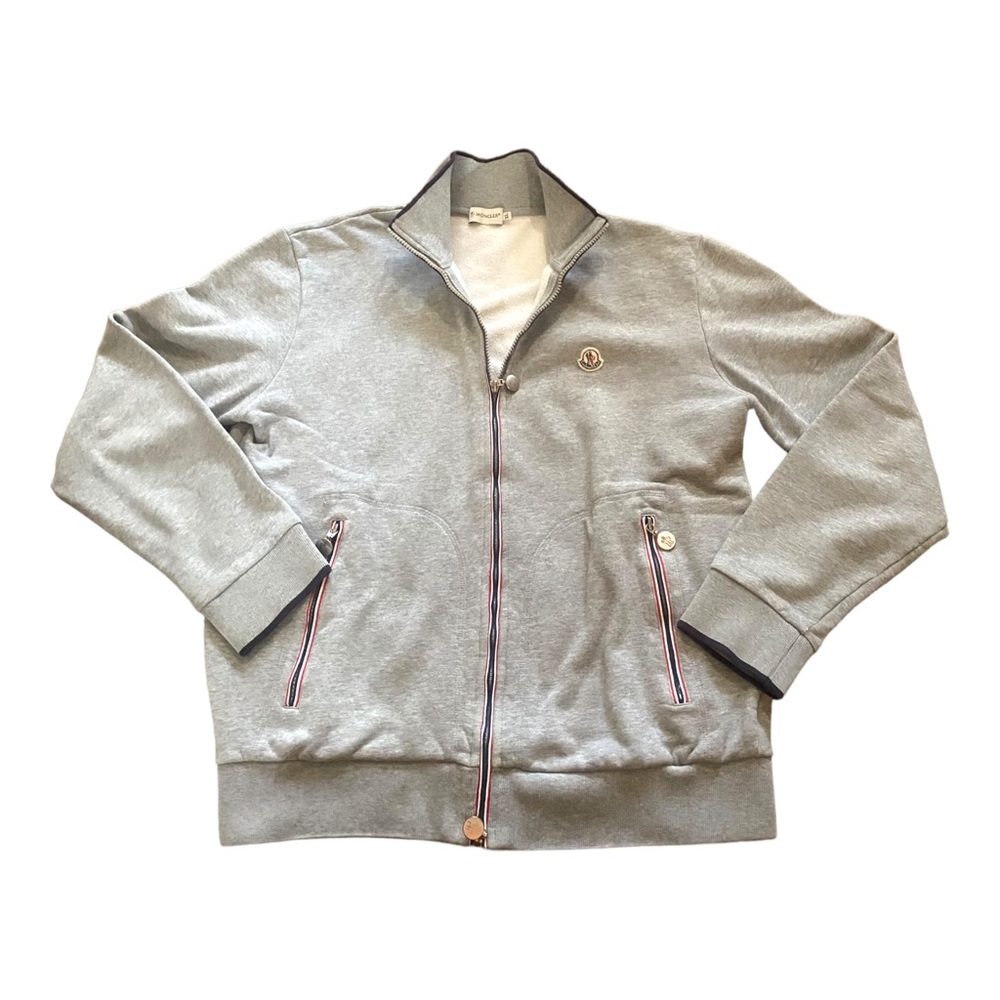 Moncler Men’s Cardigan Track Gray zip up Jacket XL size look large